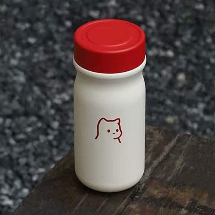 Women's insulated drinking bottle with secure flip lid and stylish animal design Stornfield