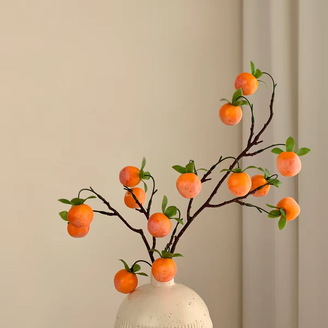 Decorative Faux Mandarin Branch