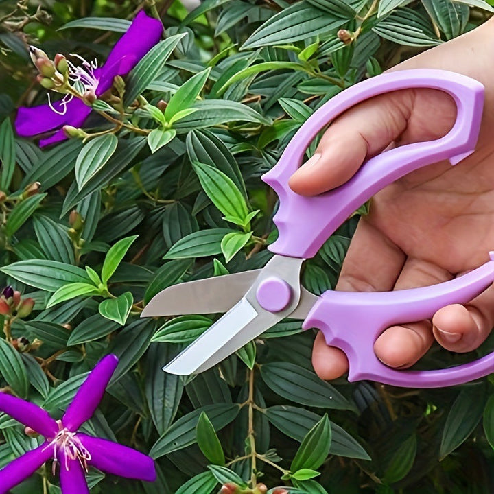 Compact stainless steel multi-purpose kitchen and craft scissors with Ergonomic non-slip handles Stornfield