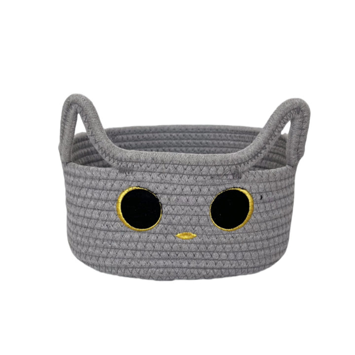 Ladies Playful Storage Basket with Cat Design Stornfield