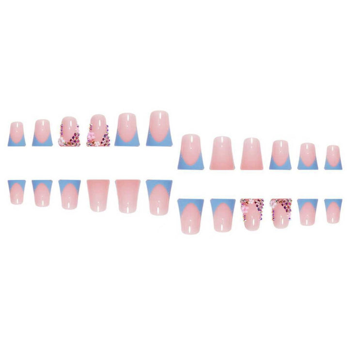Decorative Floral Press-On Nail Art Extensions Stornfield