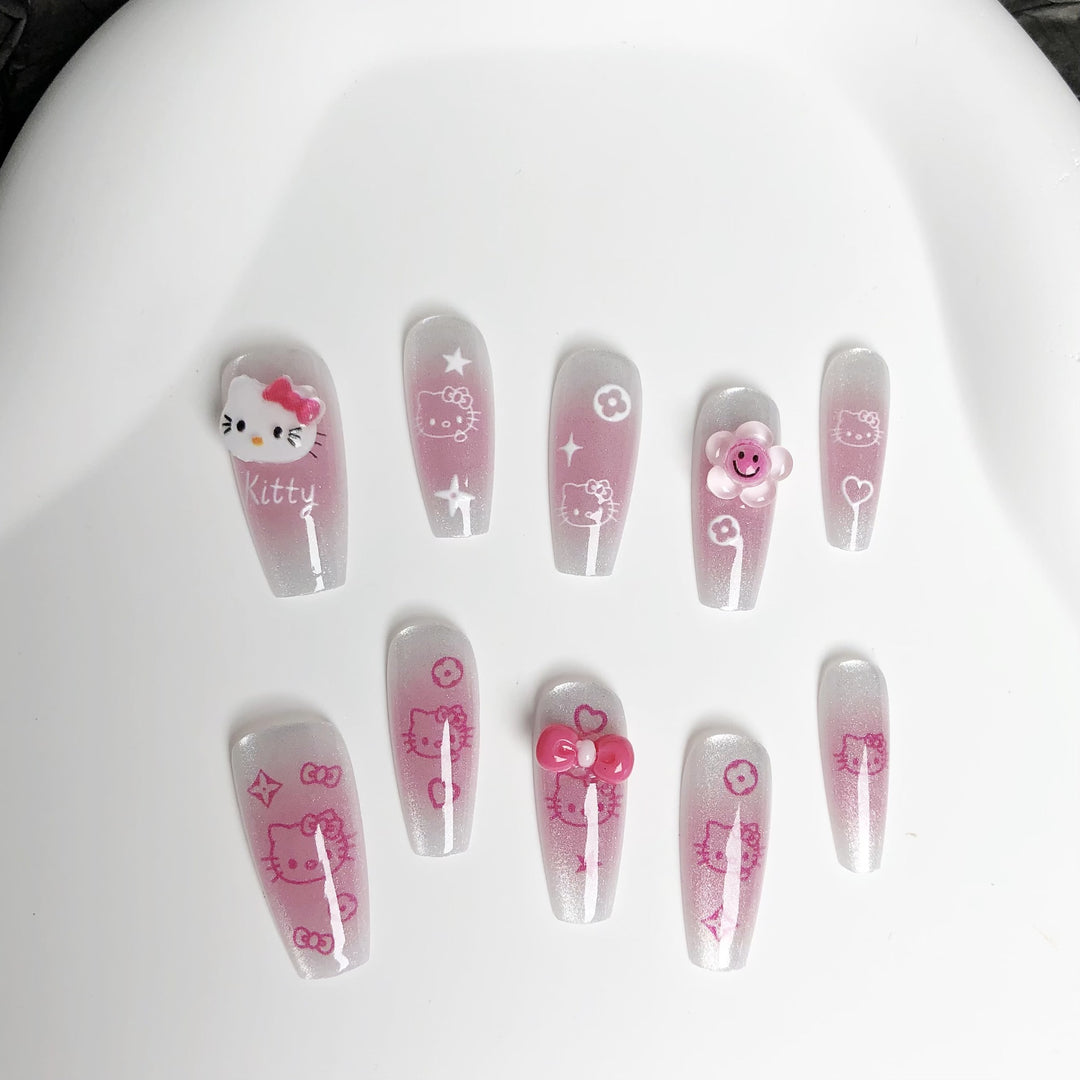 Cartoon Character Press-On Nail Set
