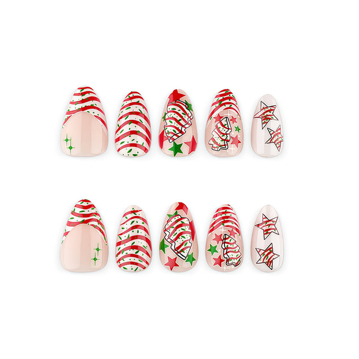 Festive artificial nails with Christmas motifs Stornfield