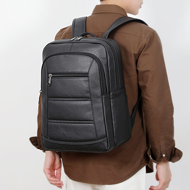 Elegant Backpack Made of Durable Synthetic Leather with Intelligent Compartment System Stornfield