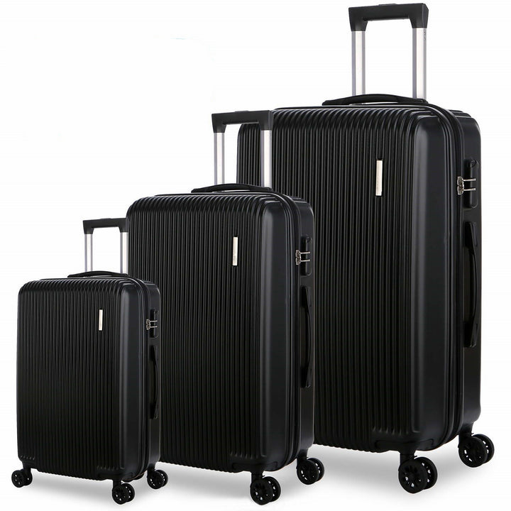 Unisex Three-Piece Expandable Hard Shell Luggage Set Stornfield