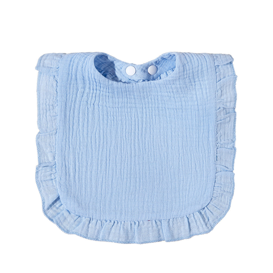 Soft Ruffled Muslin Baby Bib Stornfield