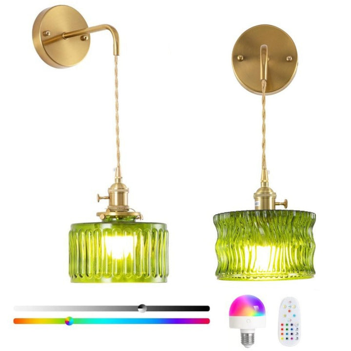 Adjustable Hanging Glass Pendant Light