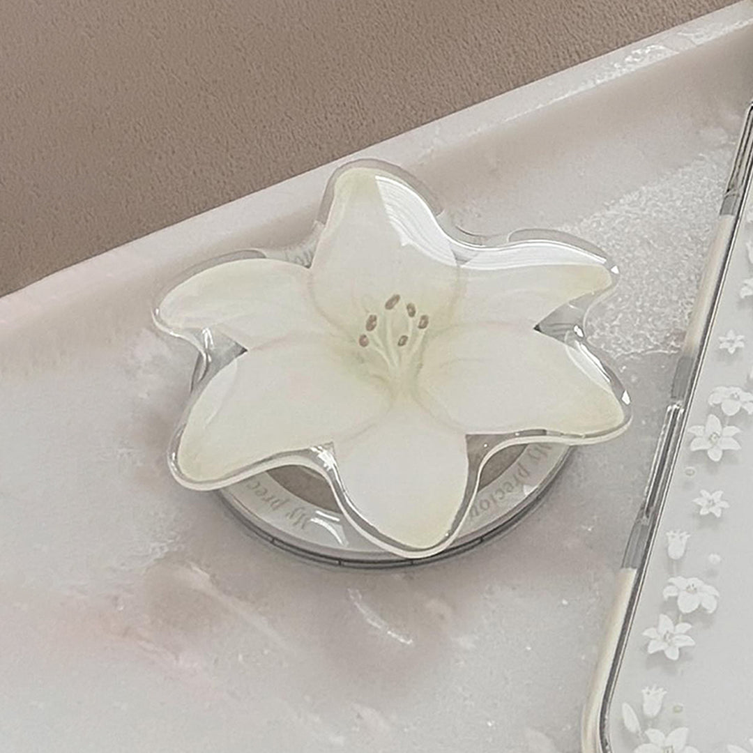 Luxury Hand Mirror in Floral Design Stornfield