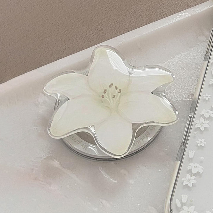 Luxury Hand Mirror in Floral Design Stornfield