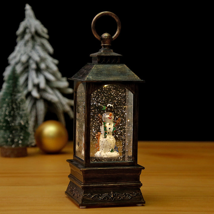 Nostalgic Christmas lantern with moving scene Stornfield
