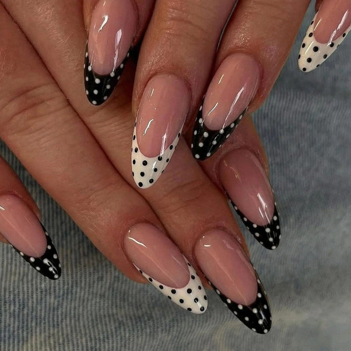 Stylish Polka Dot Press-On Nail Design Stornfield