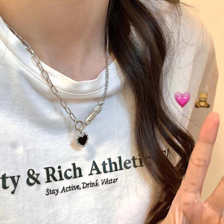 Heart-Shaped Pendant Necklace with Chain Stornfield
