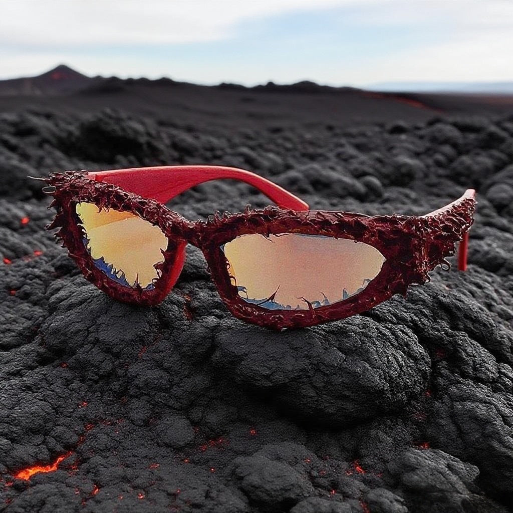 Women's sporty sunglasses with innovative, artistic frame Stornfield