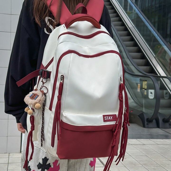 Backpack with Cute Animal Pendant and Practical Compartments Stornfield