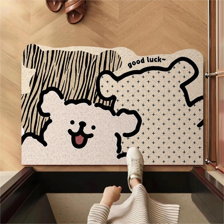 Whimsical Dog-Themed Floor Mat