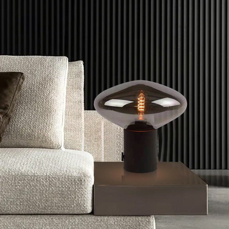 Artistic Table Lamp with Unique Glass Shade
