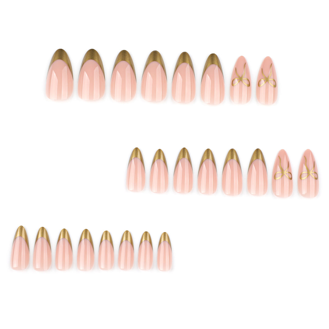 Elegant Nail Art with Gold Accents Stornfield