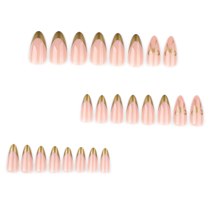 Elegant Nail Art with Gold Accents Stornfield
