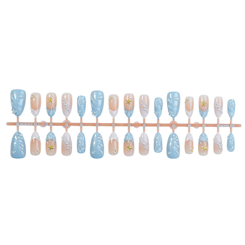 Acrylic nail set with elegant decorations Stornfield 1789119215