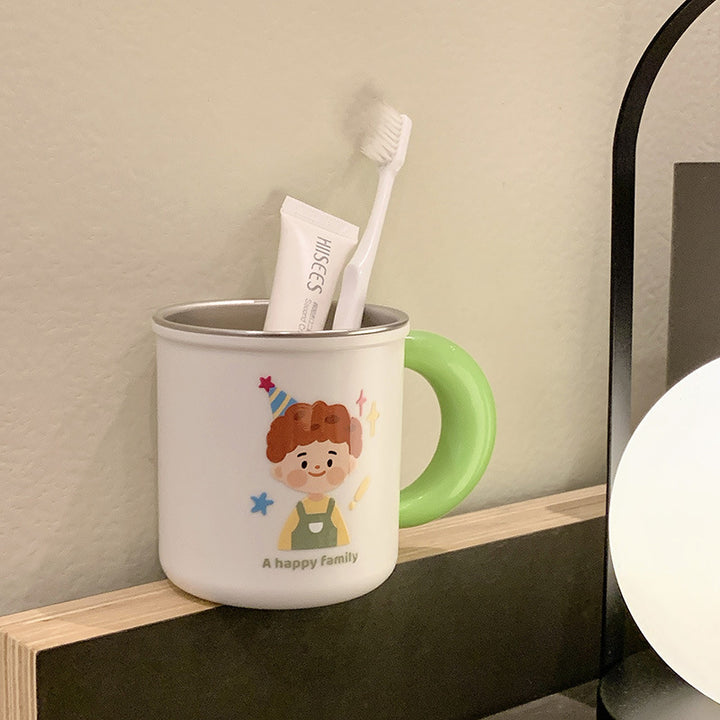 Ceramic mug with cheerful family design Stornfield