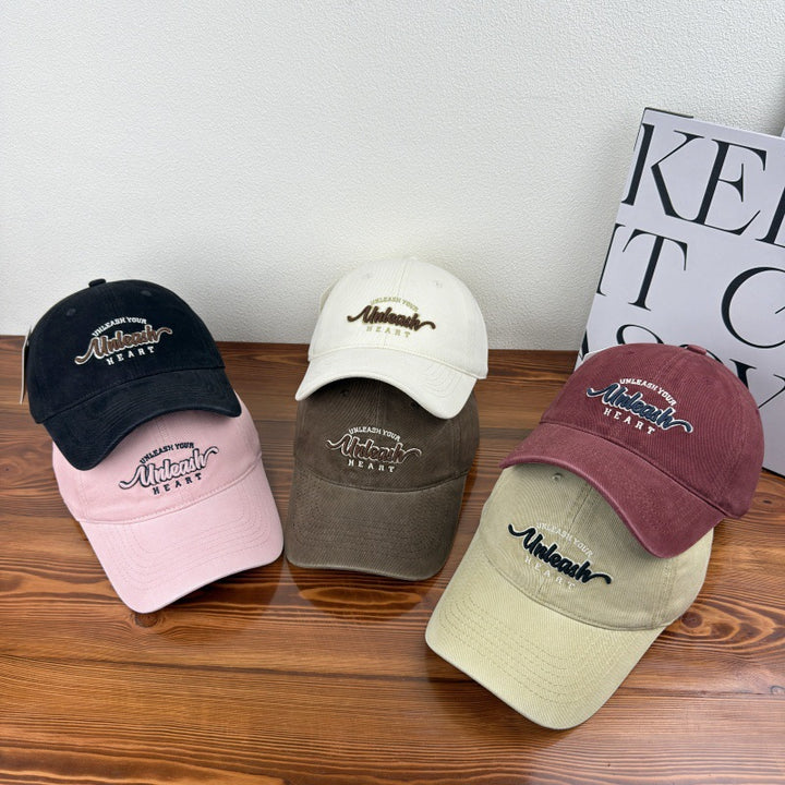 Women's Embroidered Heart Graphic Baseball Cap Stornfield