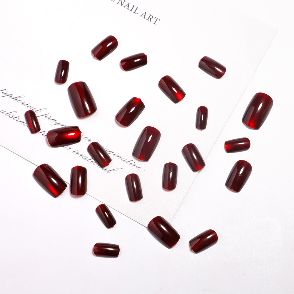 Glossy Square Press-On Nail Set Stornfield