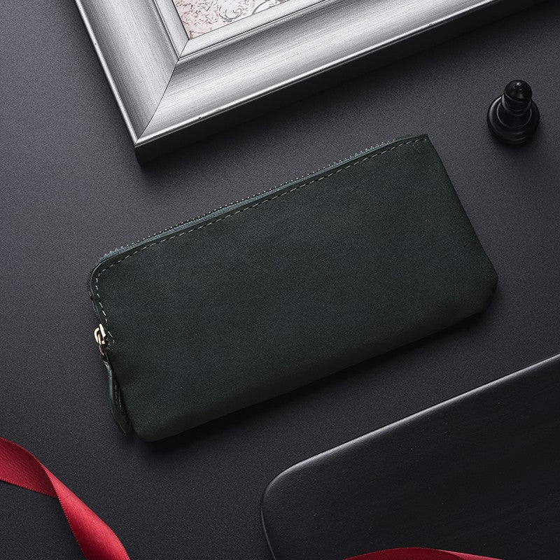 Premium Leather Zippered Wallet Organizer Stornfield