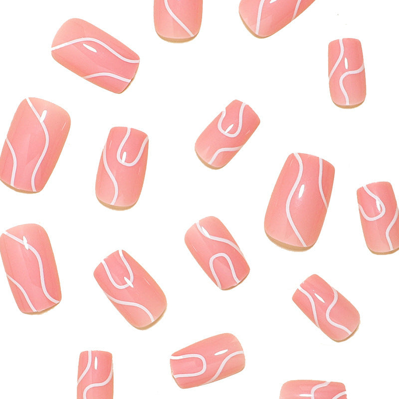 Artistic Wave Design Nail Art Stornfield
