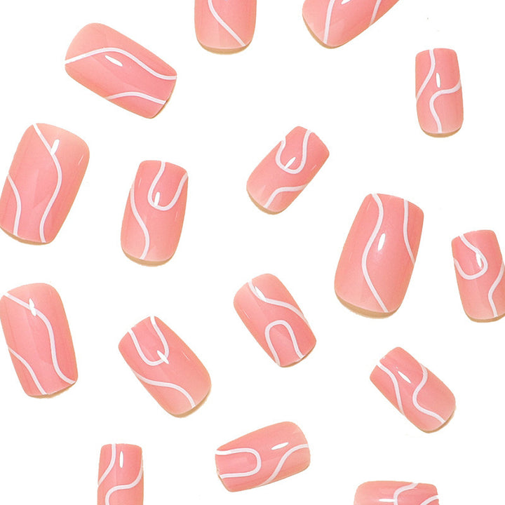 Artistic Wave Design Nail Art Stornfield