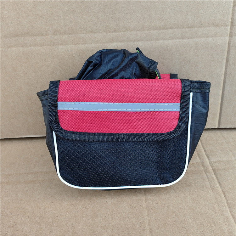 compact reflective waterproof bicycle handlebar bag with quick release straps and multi compartment Stornfield