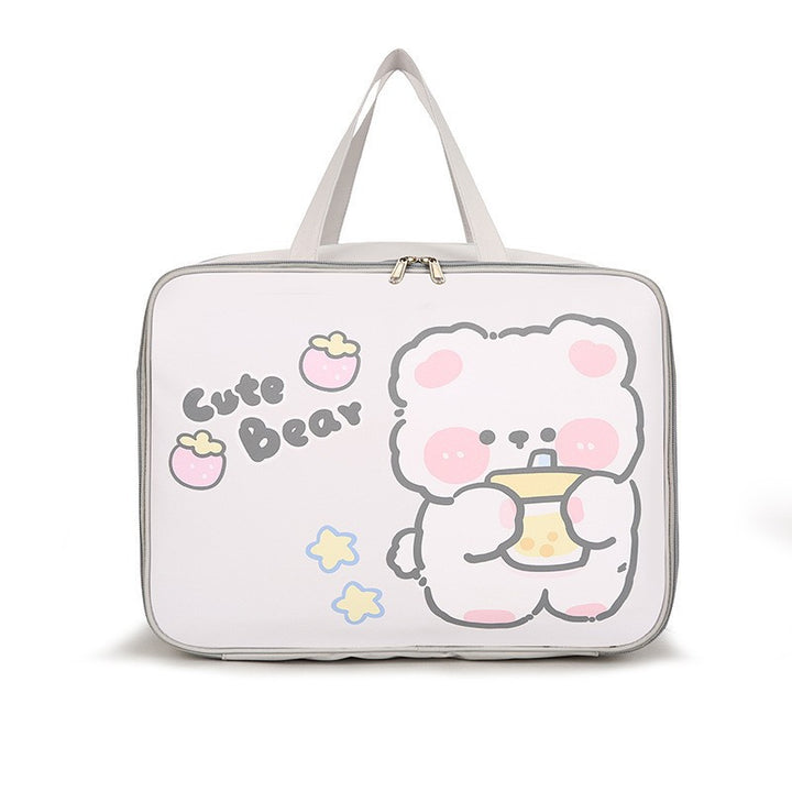 Cute Cartoon Bear Canvas Tote