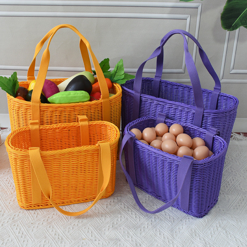 Stylish Woven Market Tote Stornfield