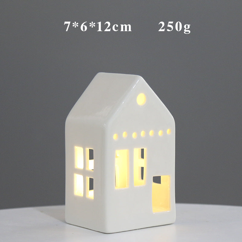 Decorative Ceramic House Lantern Stornfeild 1790310210