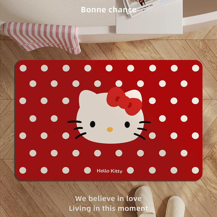 Playful Bunny-Themed Bath Mat
