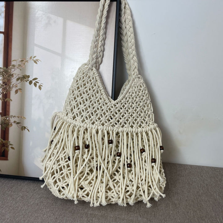 Macrame Crossbody Bag with Tassels Stornfield