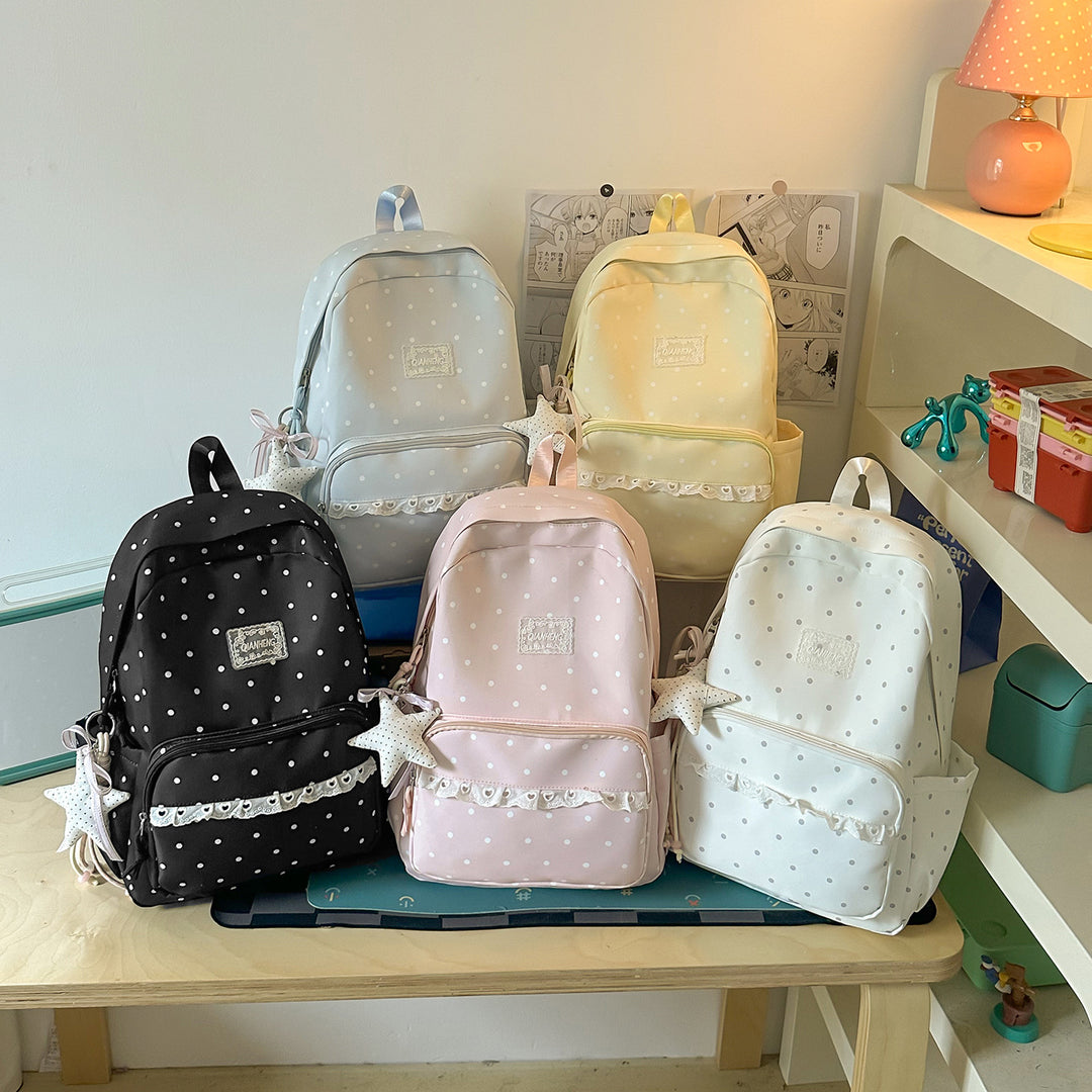 Polka Dot Decorative Backpack Stornfield