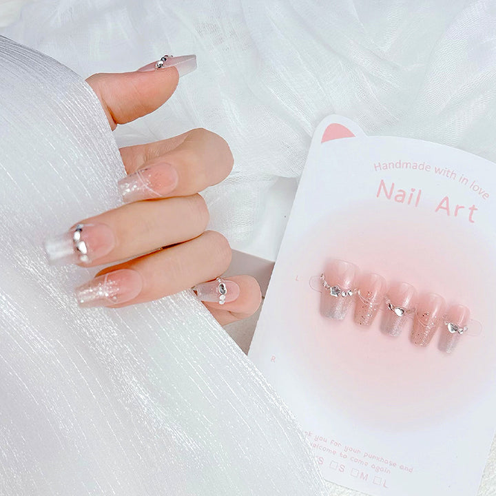 Elegant French Tip Press-On Nails Stornfield