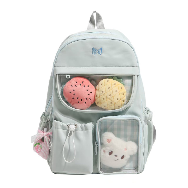 Backpack with Transparent Extra Compartments and Stylish Design Stornfield