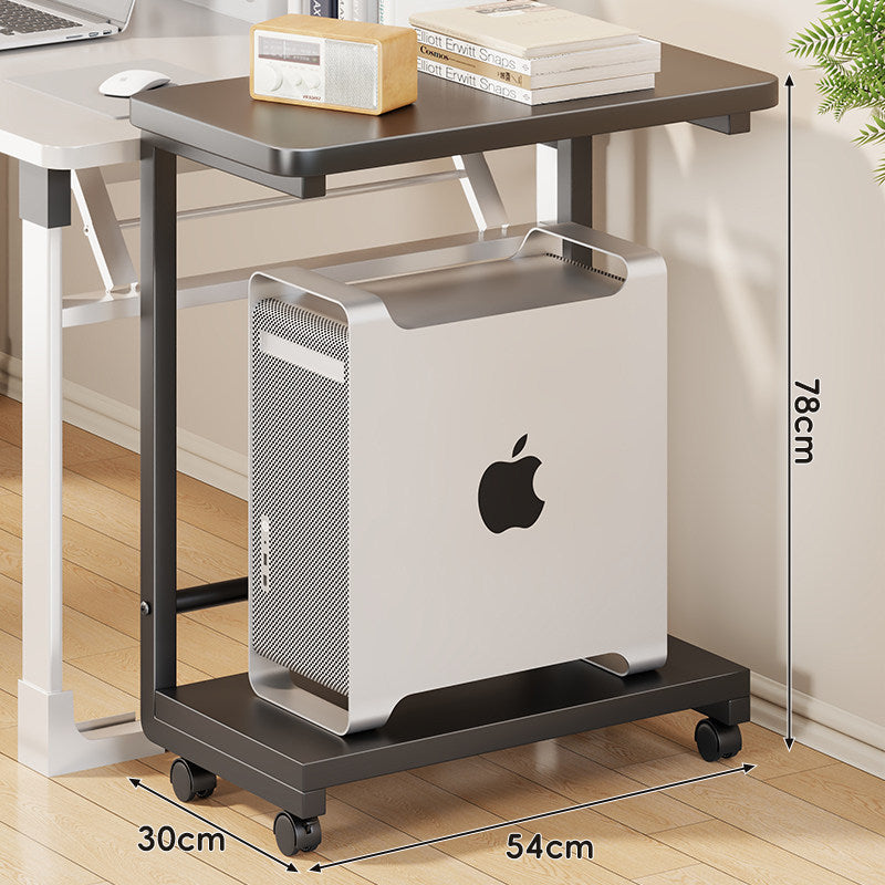 Mobile CPU Tower Stand with Locking Swivel Casters and Ventilated Platform