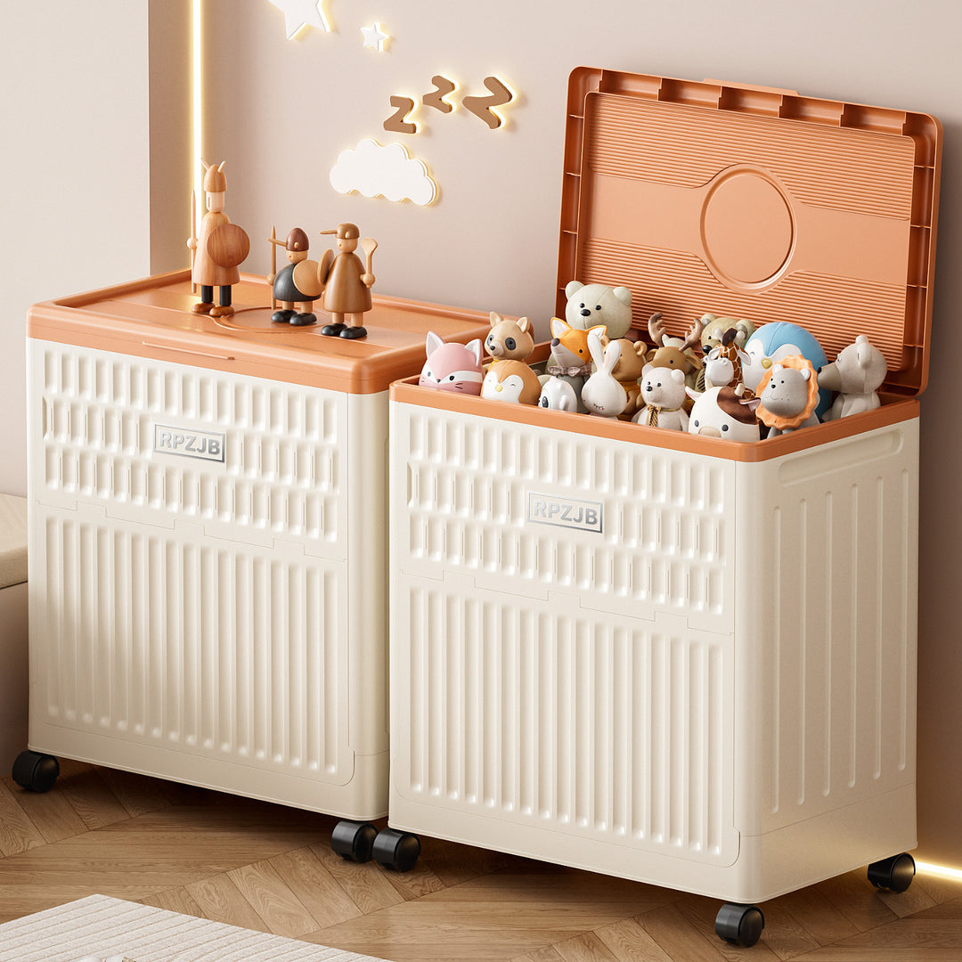 Ladies stylish and functional laundry basket with wheels Stornfield