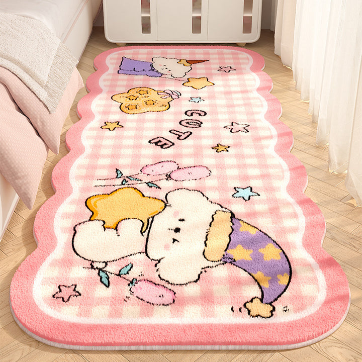 Playful Cartoon-Themed Plush Area Rug