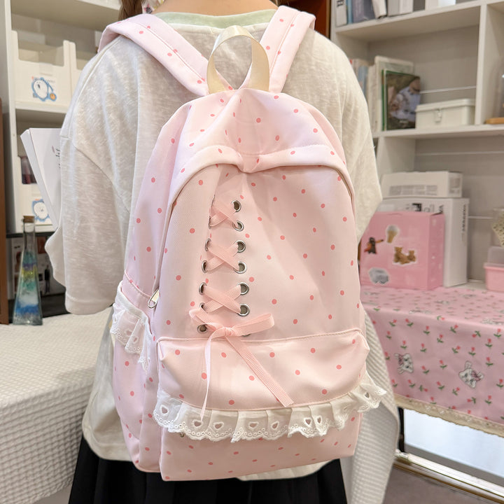 Stylish Lace-Up Backpack Stornfield