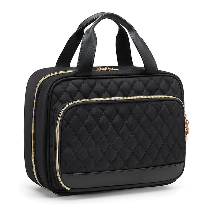 Padded Cosmetic Organizer Bag with Structured Exterior Stornfield