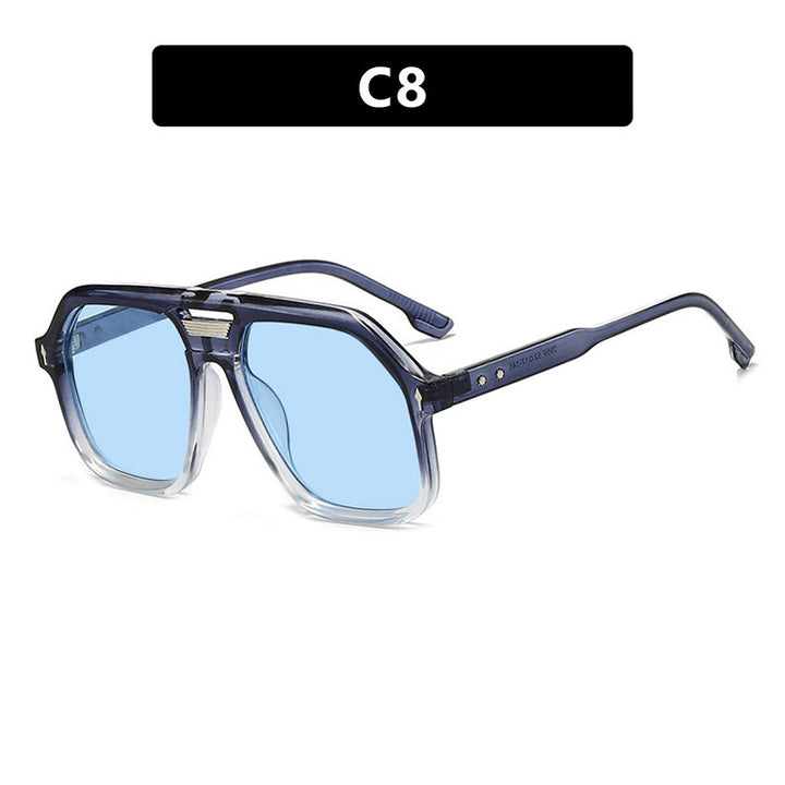 Women's oversized sunglasses with polygonal frame and UV protection Stornfield