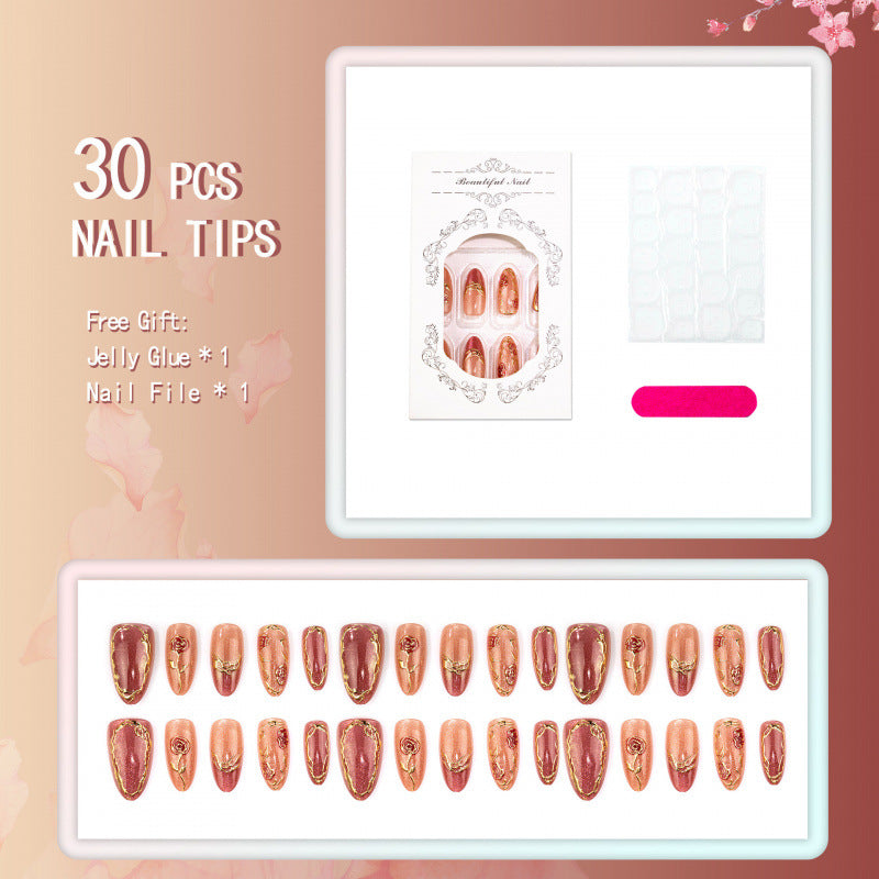 Artistic Press-On Nail Set