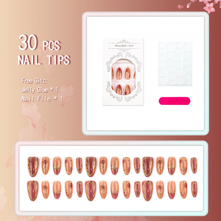 Artistic Press-On Nail Set