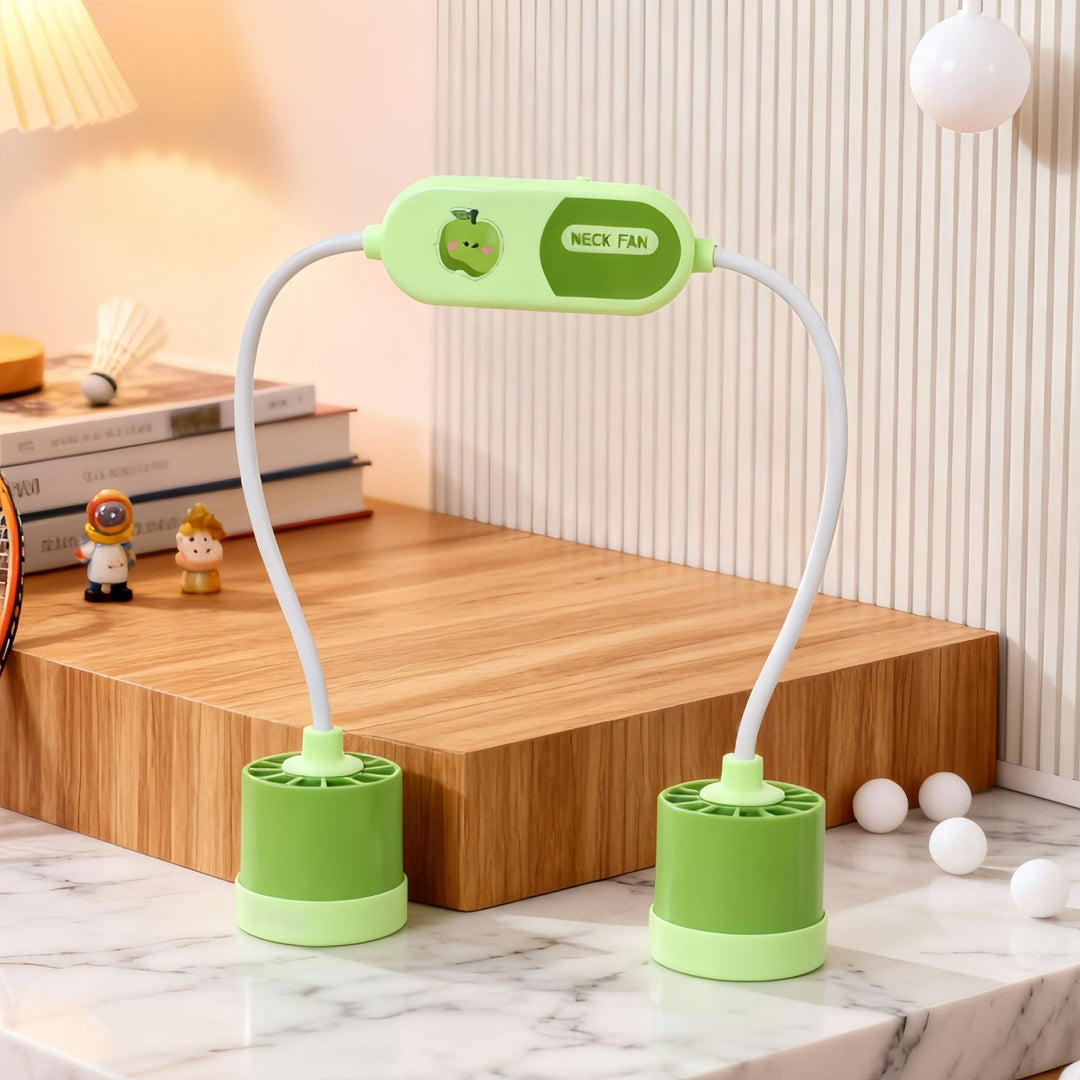 Women Portable Neck Fan with Flexible Hose and USB Port Stornfield