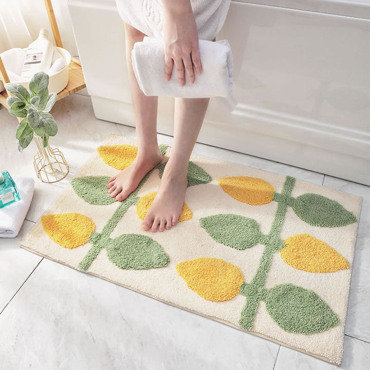 Whimsical Rainbow Bath Mat
