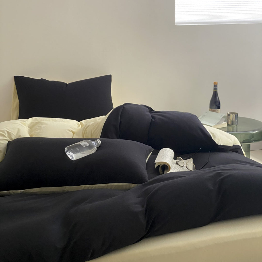 Reversible Luxury Duvet Cover Set with Pillowcases