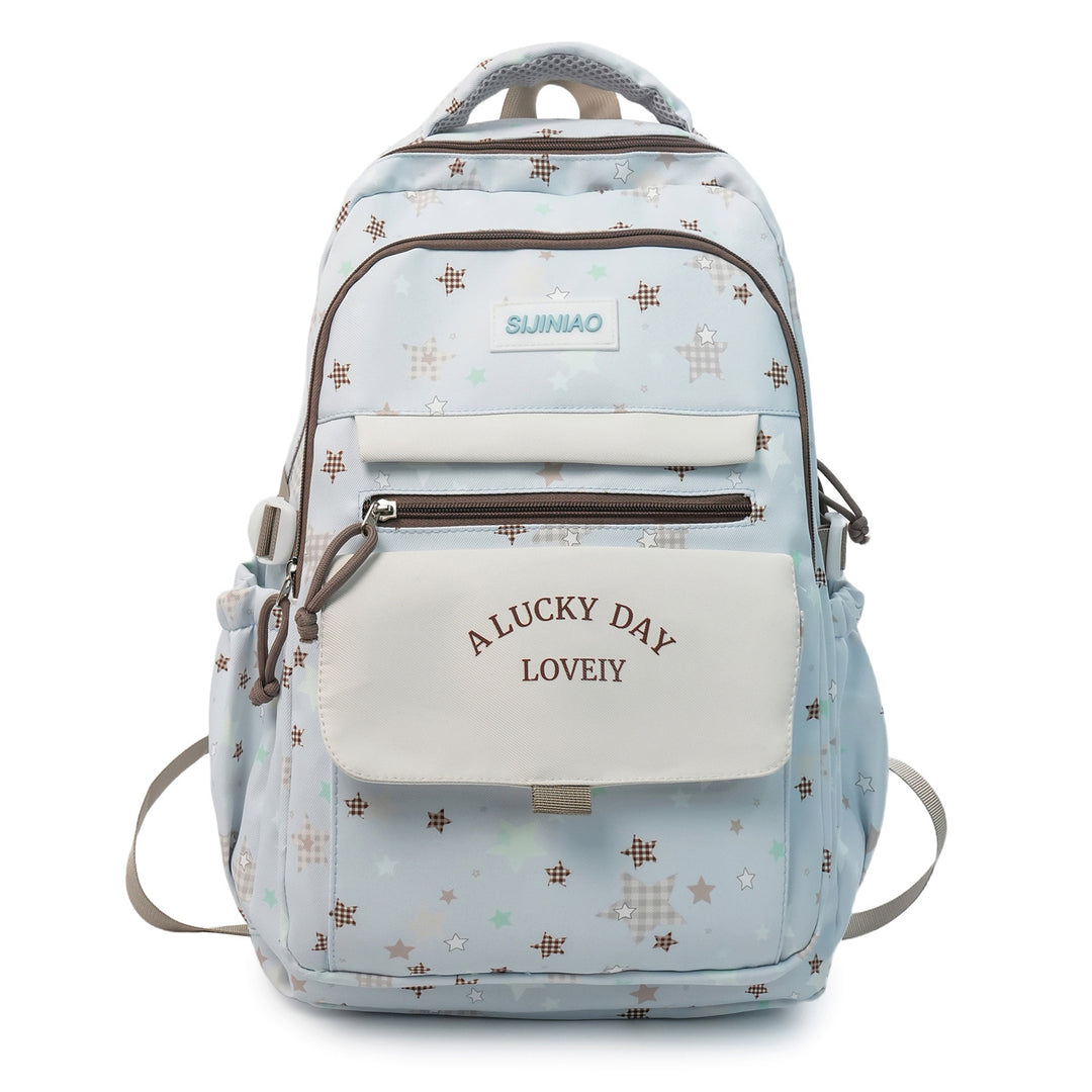 Multi-Pocket Backpack with Plush Charm Stornfield